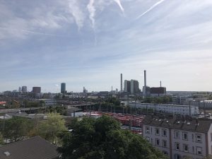 Blick von den Dachterrassen Wohnungen an der Weilburger Strasse